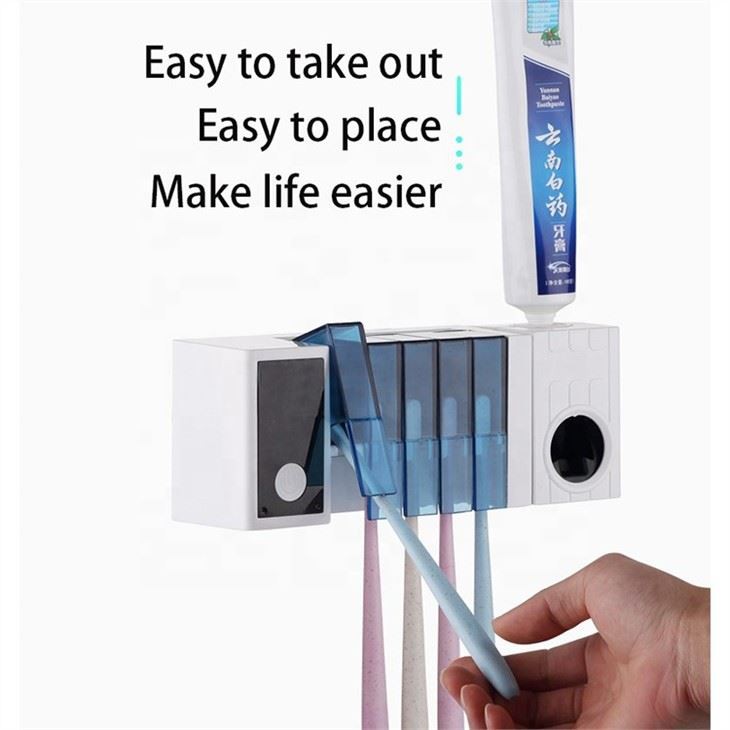 Toothbrush Sanitizer Holder with Drying